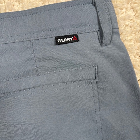 GERRY Men's Gray Outdoor Cargo Shorts Size 40 Built In Belt Quick Dry - Picture 9 of 11